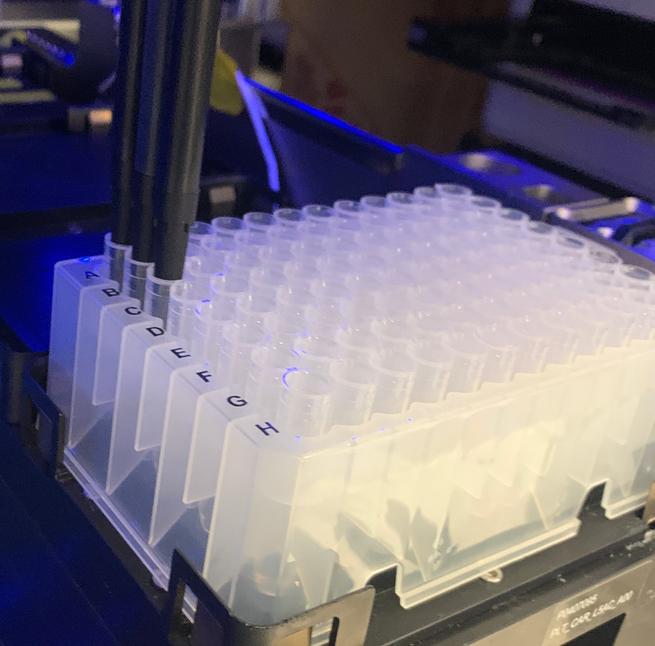 Aspirating from the tube plate