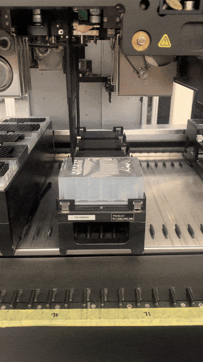 gif of holding down foil